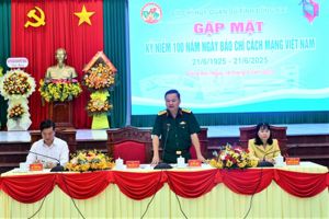 Bộ CHQS tỉnh gặp gỡ các cơ quan báo chí nhân kỷ niệm 100 năm Ngày Báo chí Cách mạng Việt Nam (21-6-1925 - 21-6-2025).