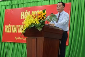 Chủ tịch UBND tỉnh Võ Tấn Đức dự Hội nghị triển khai thử nghiệm bộ máy chính quyền xã Đại Phước (huyện Nhơn Trạch)