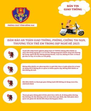 Phòng CSGT Đồng Nai khuyến cáo chung tay bảo vệ trẻ em trong dịp hè 2025