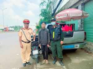 Xử phạt nam thanh niên điều khiển xe máy dương tính với chất ma túy