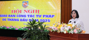 Hội nghị giao ban công tác tư pháp 6 tháng đầu năm 2025
