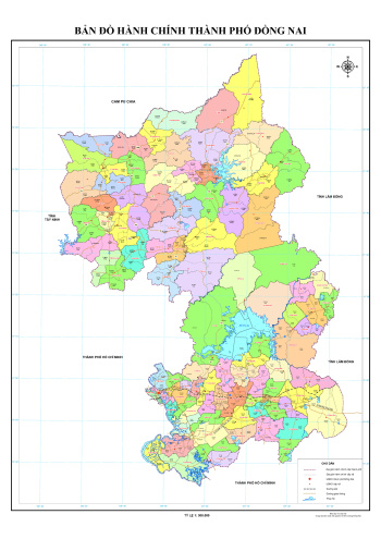 Bản đồ hành chính Thành phố Đồng Nai