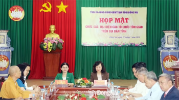 Mong muốn và tin tưởng các tổ chức tôn giáo tiếp tục đồng hành xây dựng tỉnh Đồng Nai phát triển