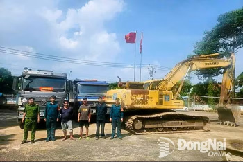 Ngăn chặn kịp thời nhóm đối tượng khai thác đất trái phép trong Khu công nghiệp Biên Hòa 1