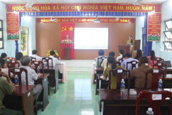 Học viện Phụ nữ Việt Nam tổ chức Hội thảo Đánh giá cuối kỳ Dự án 8 tại xã Hưng Phước