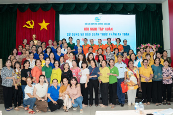 Tổ chức tập huấn về kỹ năng sử dụng và bảo quản thực phẩm an toàn hội viên Hội Phụ nữ