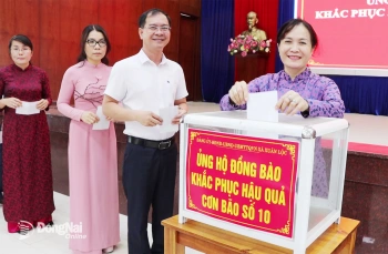 Các địa phương ở tỉnh Đồng Nai ủng hộ đồng bào khắc phục thiệt hại bão lũ