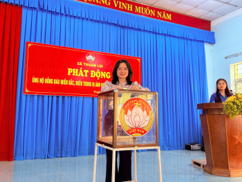 Xã Thuận Lợi phát động chương trình quyên góp ủng hộ đồng bào bị ảnh hưởng bởi cơn bão số 10