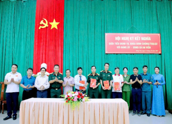 Lễ ký kết và ra quân thực hiện công tác dân vận tại xã An Viễn