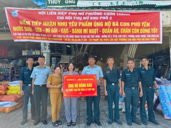 Phường Chơn Thành lan tỏa ủng hộ đồng bào các tỉnh, thành phố bị thiệt hại do mưa lũ