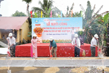 Lộc Thành khởi công công trình khối phòng ở bán trú, nhà ăn cho học sinh vùng biên