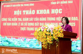 Hội thảo khoa học Công tác kiểm tra, giám sát của Đảng trong việc lãnh đạo, chỉ đạo quản lý và sử dụng đất đai giai đoạn 2020-2025 - Thực trạng và giải pháp