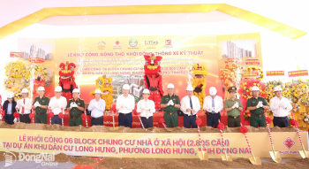 Khởi công Dự án Chung cư nhà ở xã hội tại phường Long Hưng