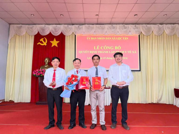 UBND xã Lộc Tấn tổ chức lễ công bố quyết định thành lập Trạm Y tế xã