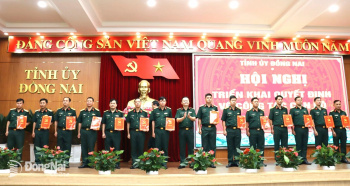 Đồng Nai công bố quyết định bổ nhiệm chỉ huy trưởng ban chỉ huy quân sự cấp xã