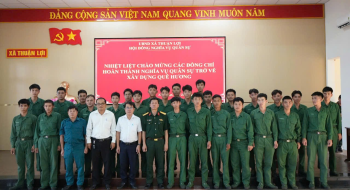 Xã Thuận Lợi đón nhận 27 quân nhân xuất ngũ trở về địa phương