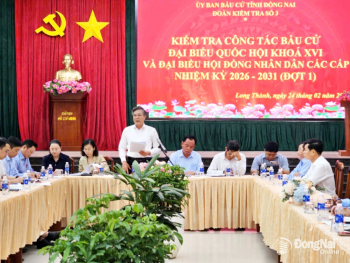 Phó Bí thư Tỉnh ủy Võ Tấn Đức kiểm tra công tác...