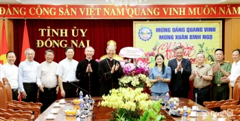 Tòa Giám mục Xuân Lộc chúc Tết Tỉnh ủy, HĐND, UBND, Ủy ban MTTQ Việt Nam tỉnh Đồng Nai