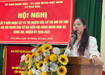 Phú Hòa: Lấy ý kiến cử tri nơi cư trú với người ứng cử đại biểu HĐND xã