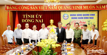 Tòa Giám mục Phú Cường chúc Tết Tỉnh ủy, HĐND, UBND, Ủy ban MTTQ Việt Nam tỉnh Đồng Nai