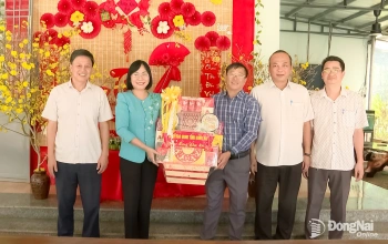 Lãnh đạo tỉnh thăm, chúc Tết lực lượng kiểm lâm Vườn quốc gia Bù Gia Mập