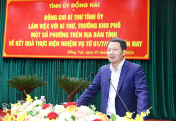 Bí thư Tỉnh ủy Vũ Hồng Văn làm việc với bí thư, trưởng khu phố một số phường