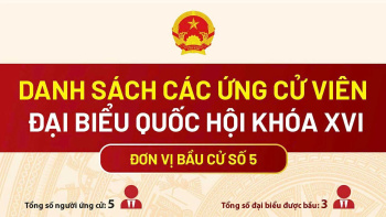 [Infographic] Danh sách các ứng cử viên đại biểu Quốc hội khóa XVI - Đơn vị bầu cử số 5 tỉnh Đồng Nai