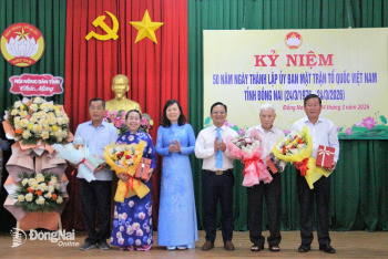 Họp mặt kỷ niệm 50 năm Ngày thành lập Ủy ban MTTQ Việt Nam tỉnh Đồng Nai