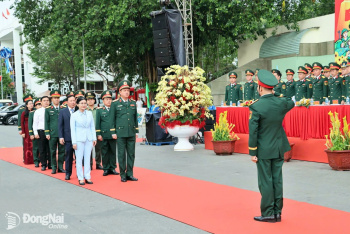 Thượng tướng Nguyễn Trường Thắng, Thứ trưởng Bộ Quốc phòng dự Lễ giao, nhận quân tại Đồng Nai