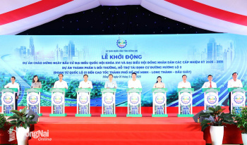 Chủ tịch Quốc hội Trần Thanh Mẫn nhấn nút khởi động Dự án Hương lộ 2 kết nối cao tốc Thành phố Hồ Chí Minh - Long Thành - Dầu Giây