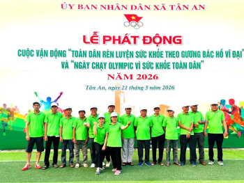 Xã Tân An tổ chức Lễ phát động Ngày chạy Olympic vì sức khỏe toàn dân năm 2026