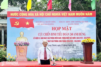Họp mặt truyền thống cựu chiến binh Tiểu đoàn 240