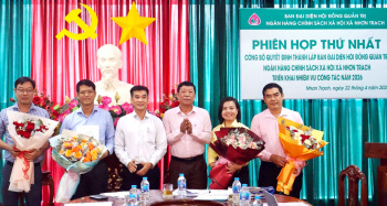 Nhơn Trạch ra mắt Ban đại diện Hội đồng quản trị Ngân hàng Chính sách xã hội xã