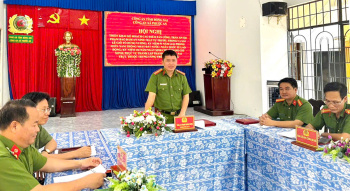 Công an xã Phước An tổ chức Lễ ra quân thực hiện đợt cao điểm tấn công, trấn áp tội phạm, bảo đảm an ninh, trật tự trên địa bàn nhân dịp Lễ 30-4, 01-5 và 19-5