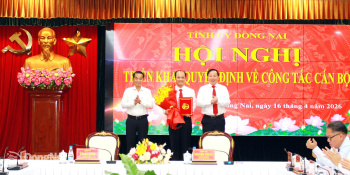 Đồng Nai công bố các quyết định về công tác cán bộ