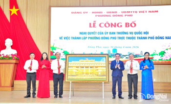 Công bố nghị quyết của Ủy ban Thường vụ Quốc hội về thành lập phường Đồng Phú