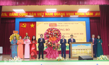 Công bố nghị quyết của Ủy ban Thường vụ Quốc hội về thành lập phường Dầu Giây