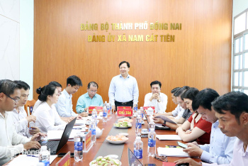 HĐND thành phố Đồng Nai khảo sát tổ chức hoạt động của HĐND tại xã Nam Cát Tiên