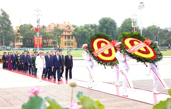Lãnh đạo Đảng, Nhà nước vào Lăng viếng Chủ tịch Hồ Chí Minh