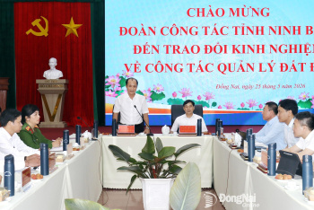 Thành phố Đồng Nai chia sẻ kinh nghiệm xây dựng cơ sở dữ liệu đất đai với tỉnh Ninh Bình
