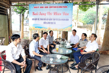“Buổi sáng với Nhân dân” – Cầu nối gần dân, sát dân tại xã Hưng Phước
