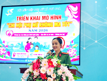 Hội Liên hiệp Phụ nữ xã Phú Hòa triển khai mô hình “Chi hội Phụ nữ không ma túy”