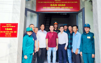 Trao tặng nhà “Tình nghĩa Quân – Dân” tại xã Đại Phước