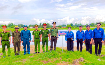 Đoàn Thanh niên xã Phú Hòa chung tay phòng, chống tai nạn đuối nước trong dịp hè 2026