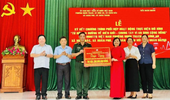 Phường Nhơn Trạch chung tay hướng về biên giới, lan tỏa nghĩa tình quân – dân