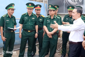 Khảo sát vị trí điều chuyển Trạm Biên phòng cửa khẩu Cảng Nhơn Trạch và Gò Dầu về Bộ đội Biên phòng Đồng Nai