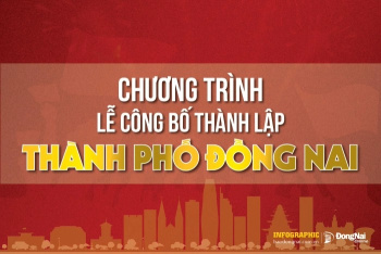 [Infographic] Chương trình Lễ công bố thành lập thành phố Đồng Nai