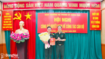 Đại tá Nguyễn Thanh Phong giữ chức Phó Bí thư Đảng ủy Quân sự thành phố Đồng Nai
