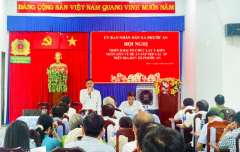 Phước An: Tổ chức Hội nghị lấy ý kiến góp ý Dự thảo Đề án sắp xếp các ấp trên địa bàn xã