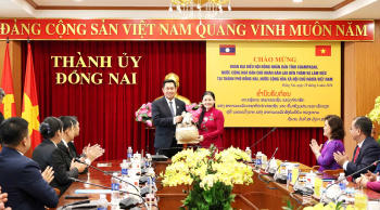 Đoàn đại biểu cấp cao tỉnh Champasak (Lào) thăm, làm việc tại Đồng Nai